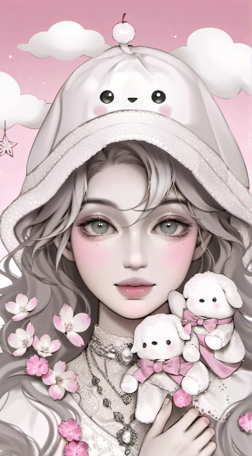 ai character: Rose background