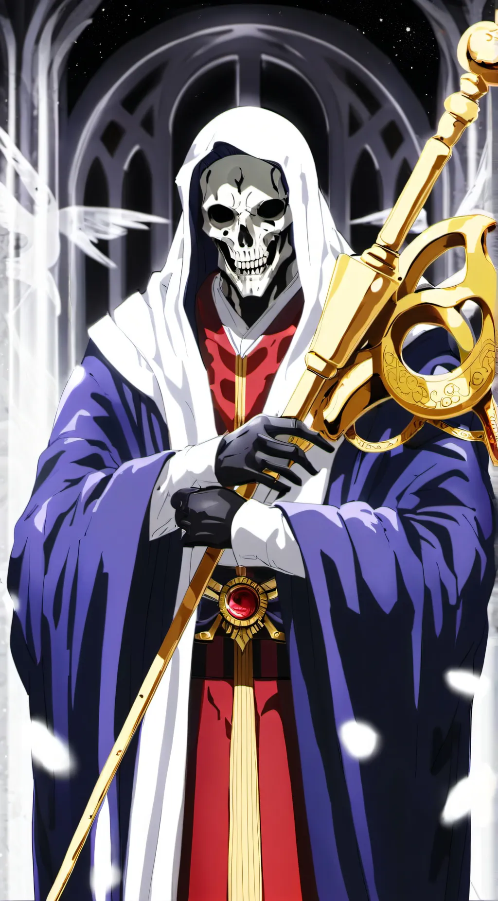 ai character: Ainz from overlord background