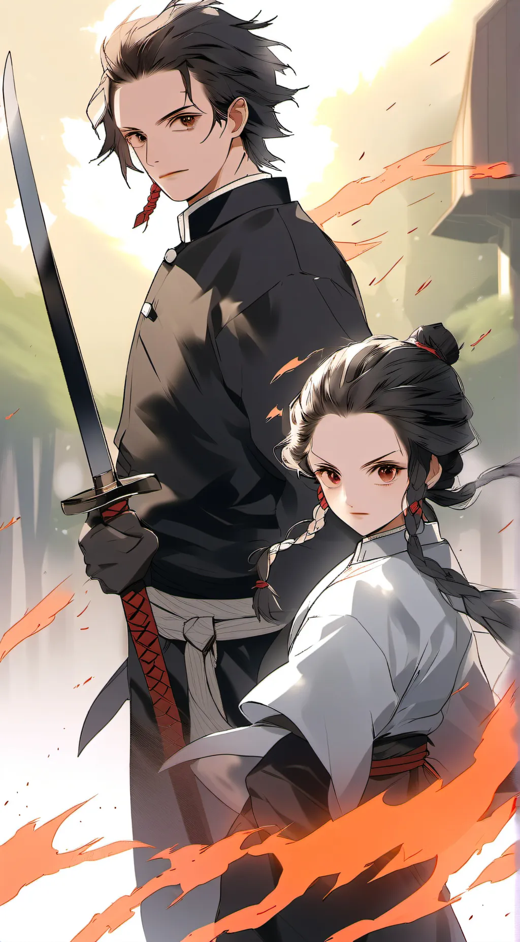 ai character: house/demon slayer background