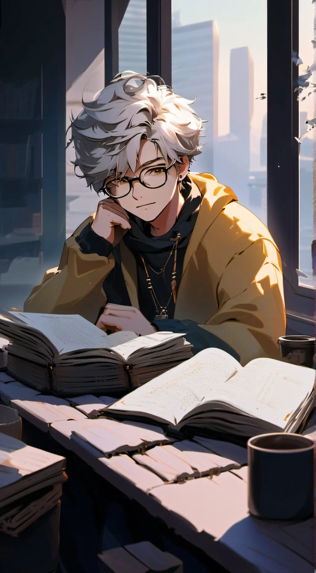 ai character: 西蒙 background