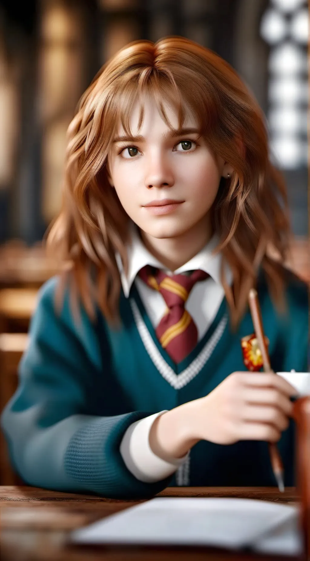 ai character: Hermione And Ron background