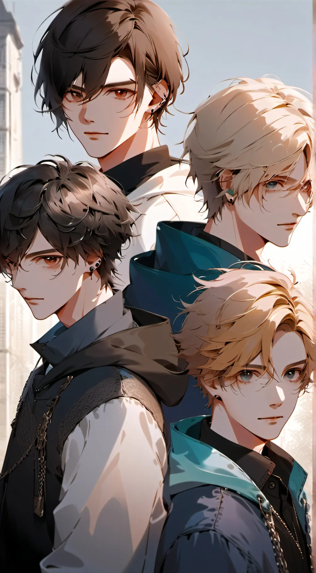 ai character: JJ, DJ, CJ, Beck background