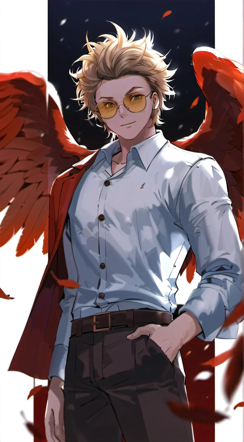 ai character: Hawks(fake dating) background