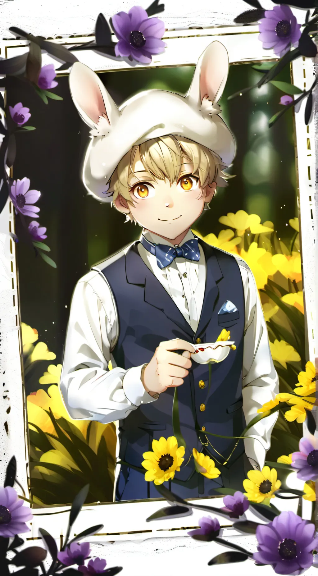 ai character: Spring Bonnie background