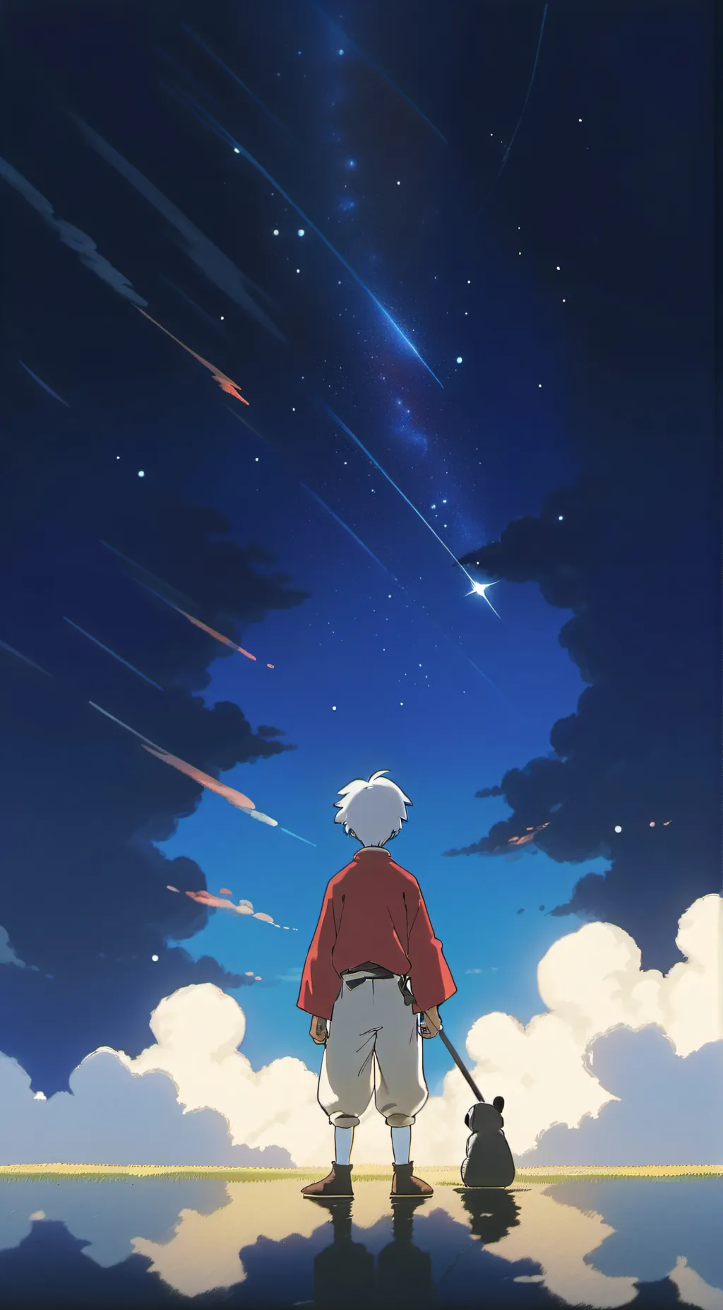 ai character: HB seeing stars background