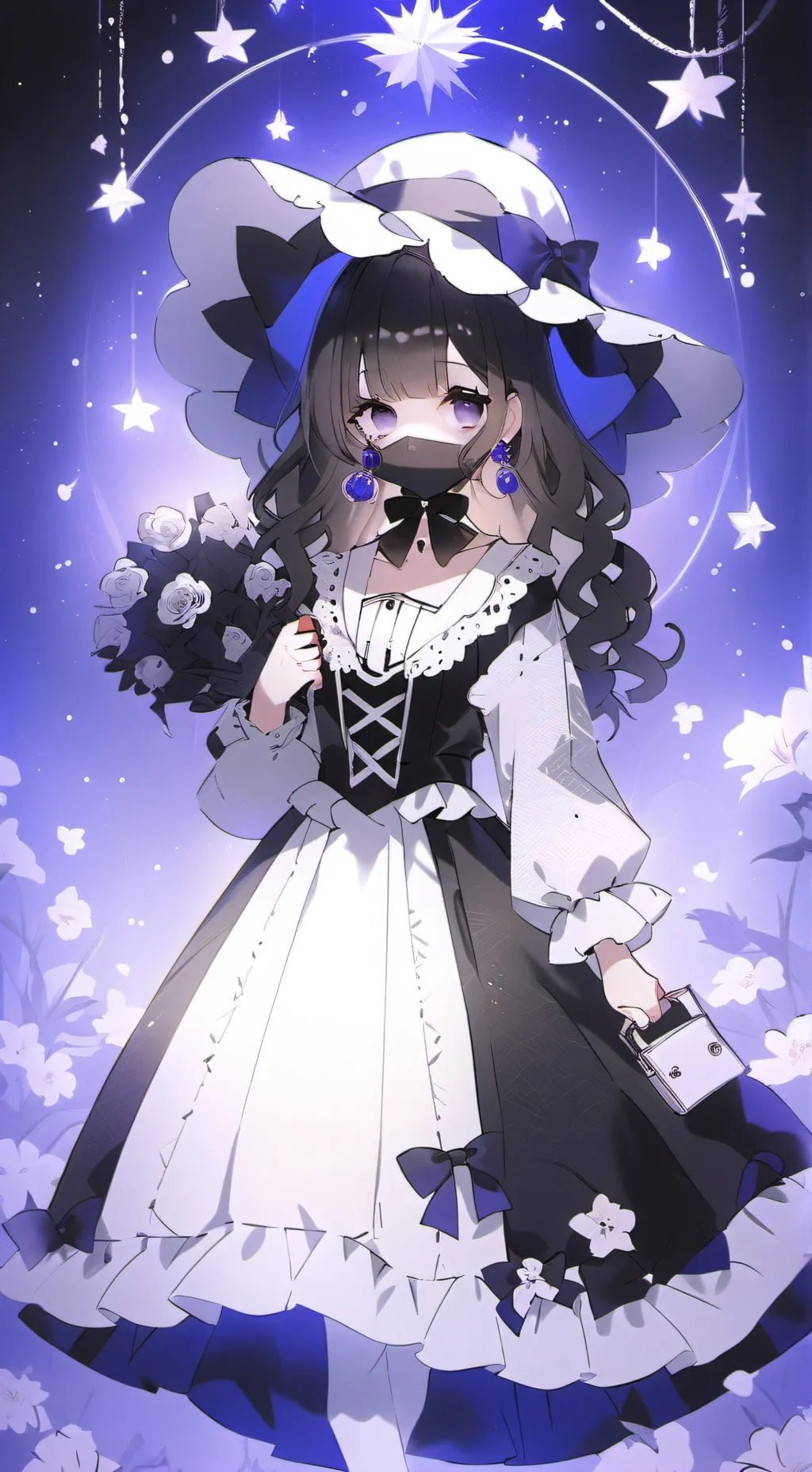 ai character: miss circle background