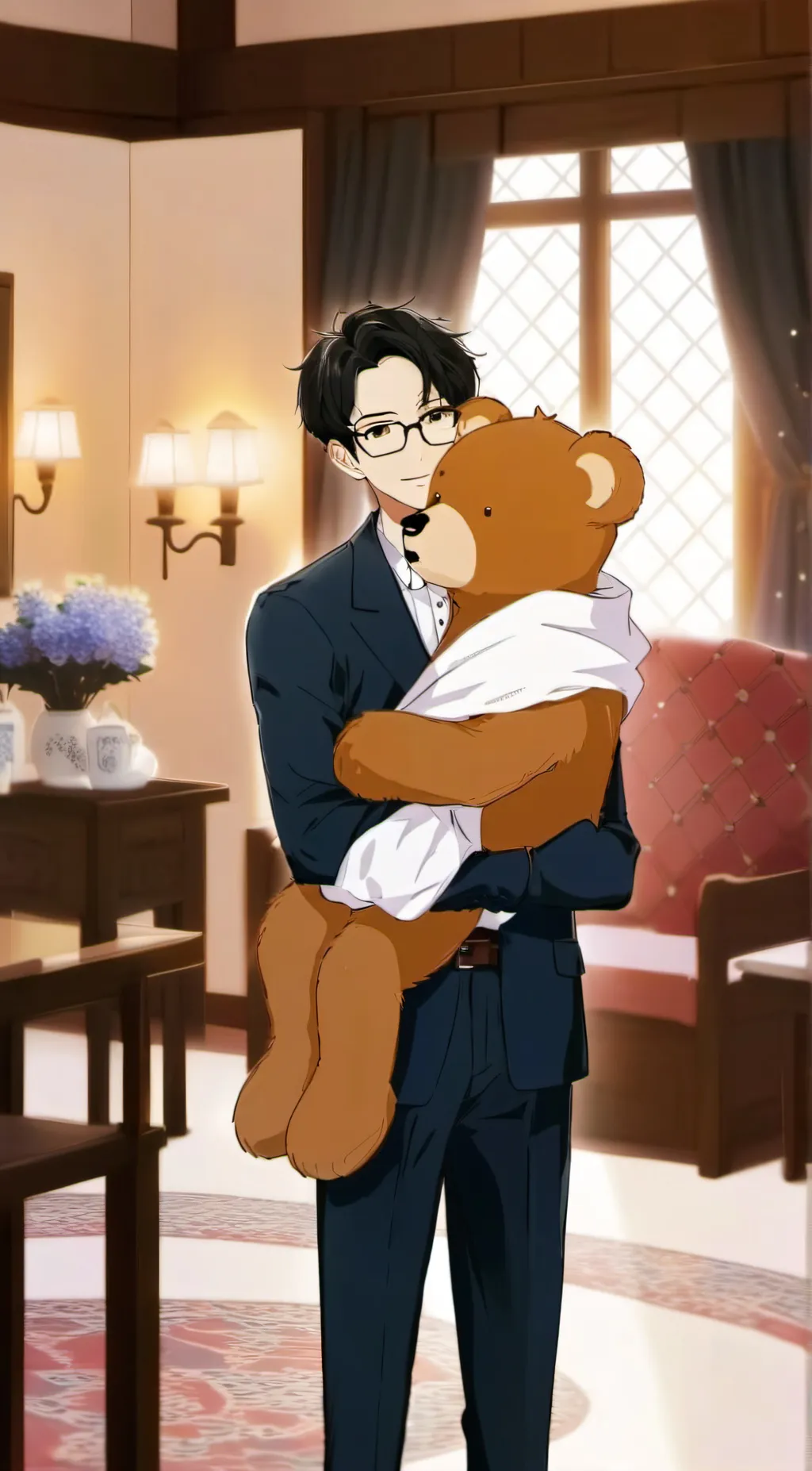 ai character: teddy background