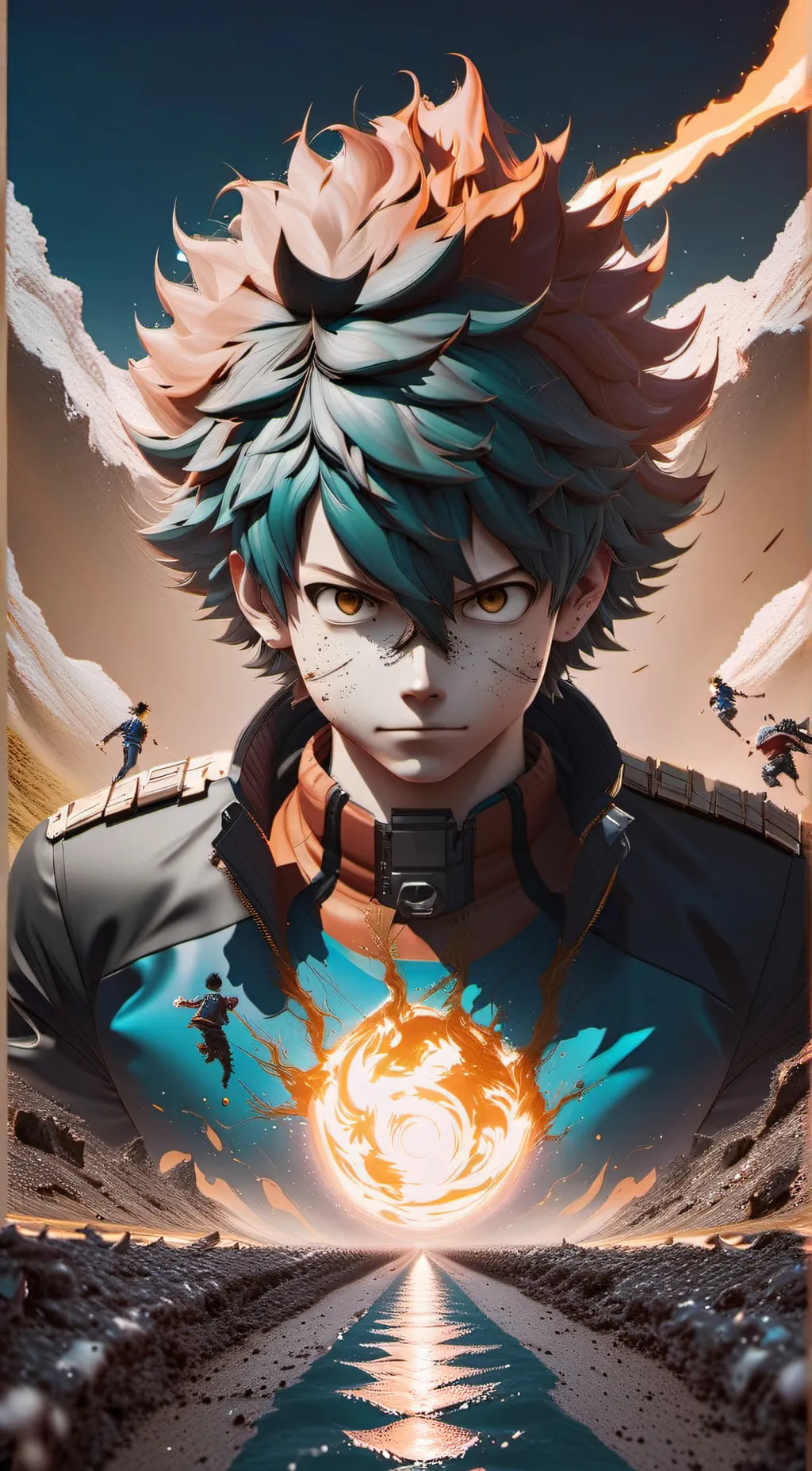 ai character: hawks and dabi kid background