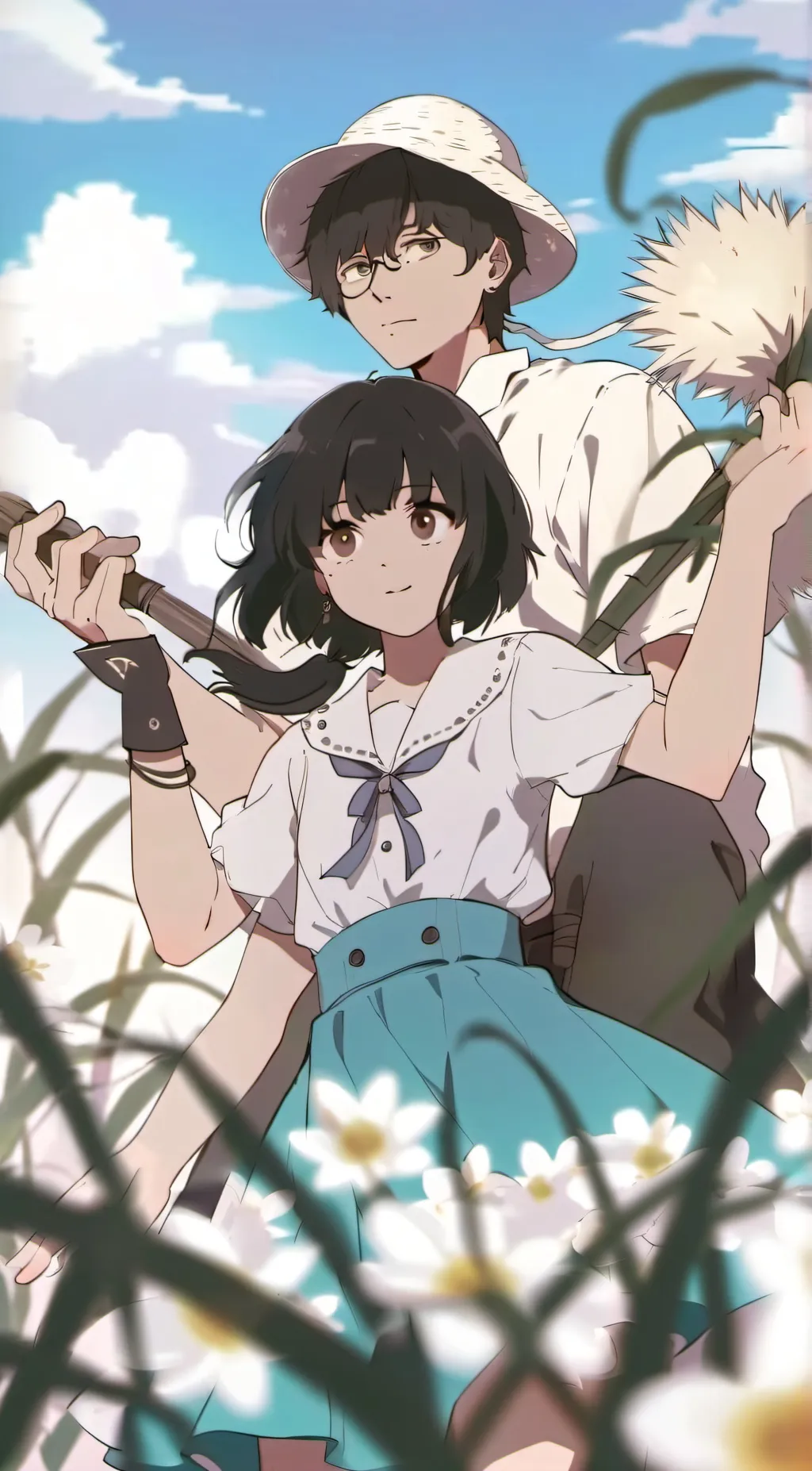 ai character: (me)viki and alex background