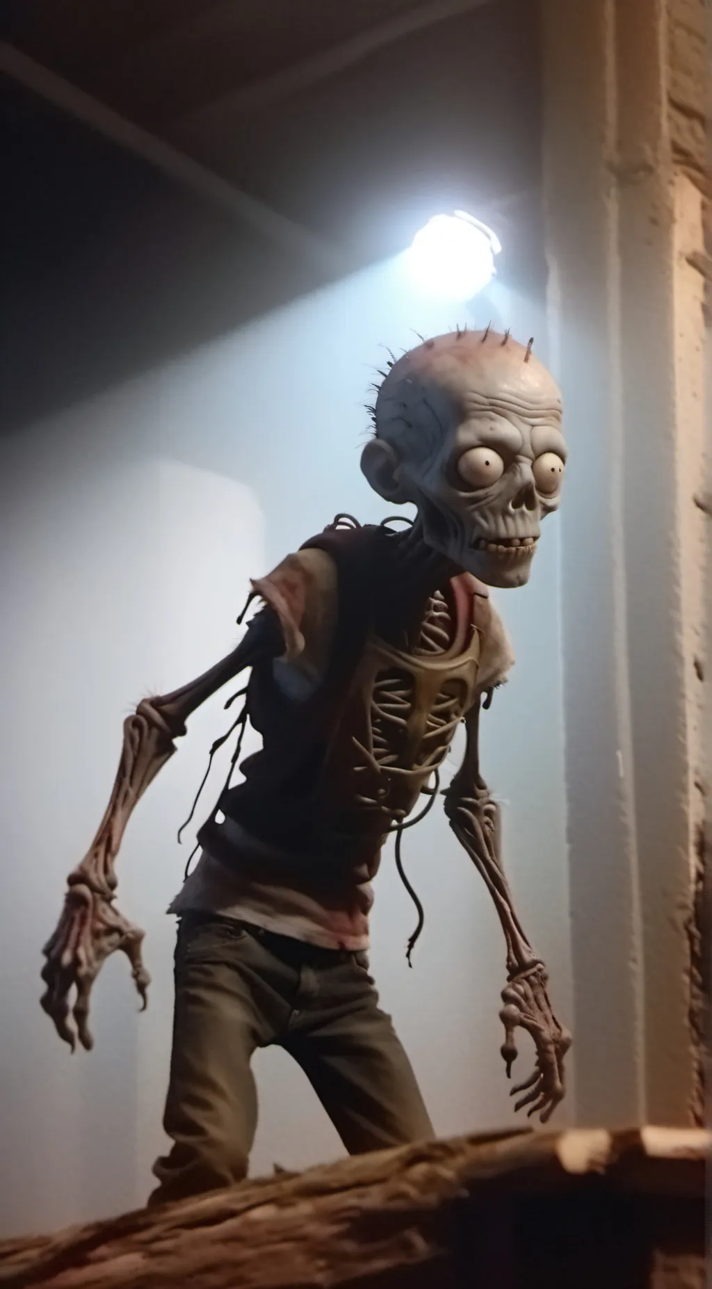 ai character: Mini Human Zombie background