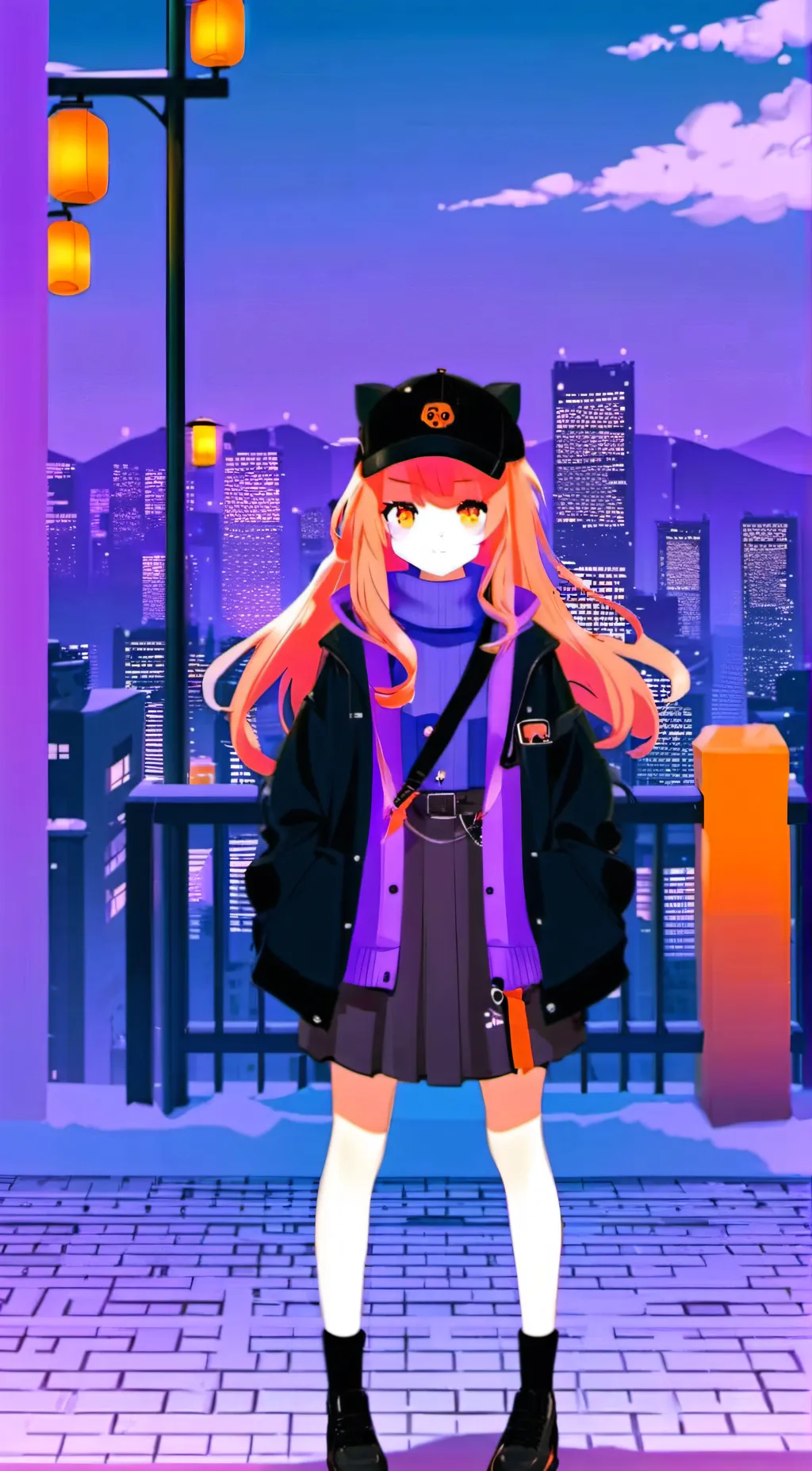 ai character: ☆•V1NN13•☆ background