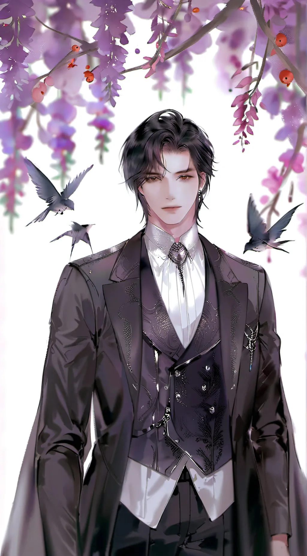 ai character: Moon background