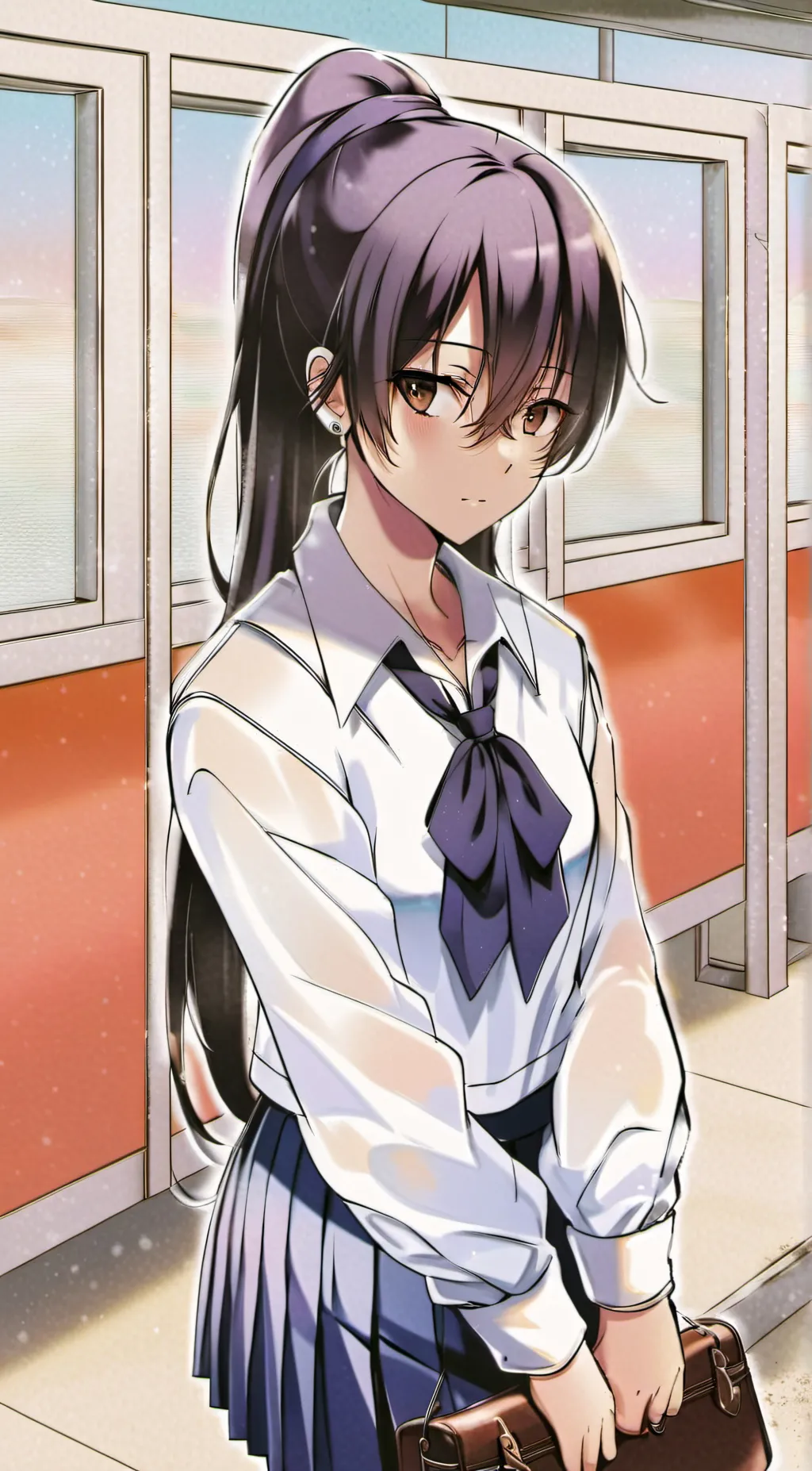 ai character: School life  background