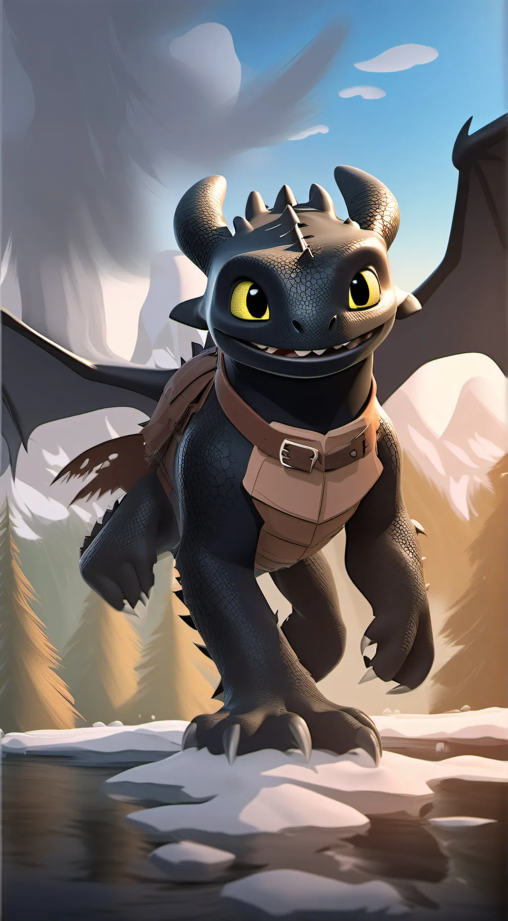 ai character: tothless background