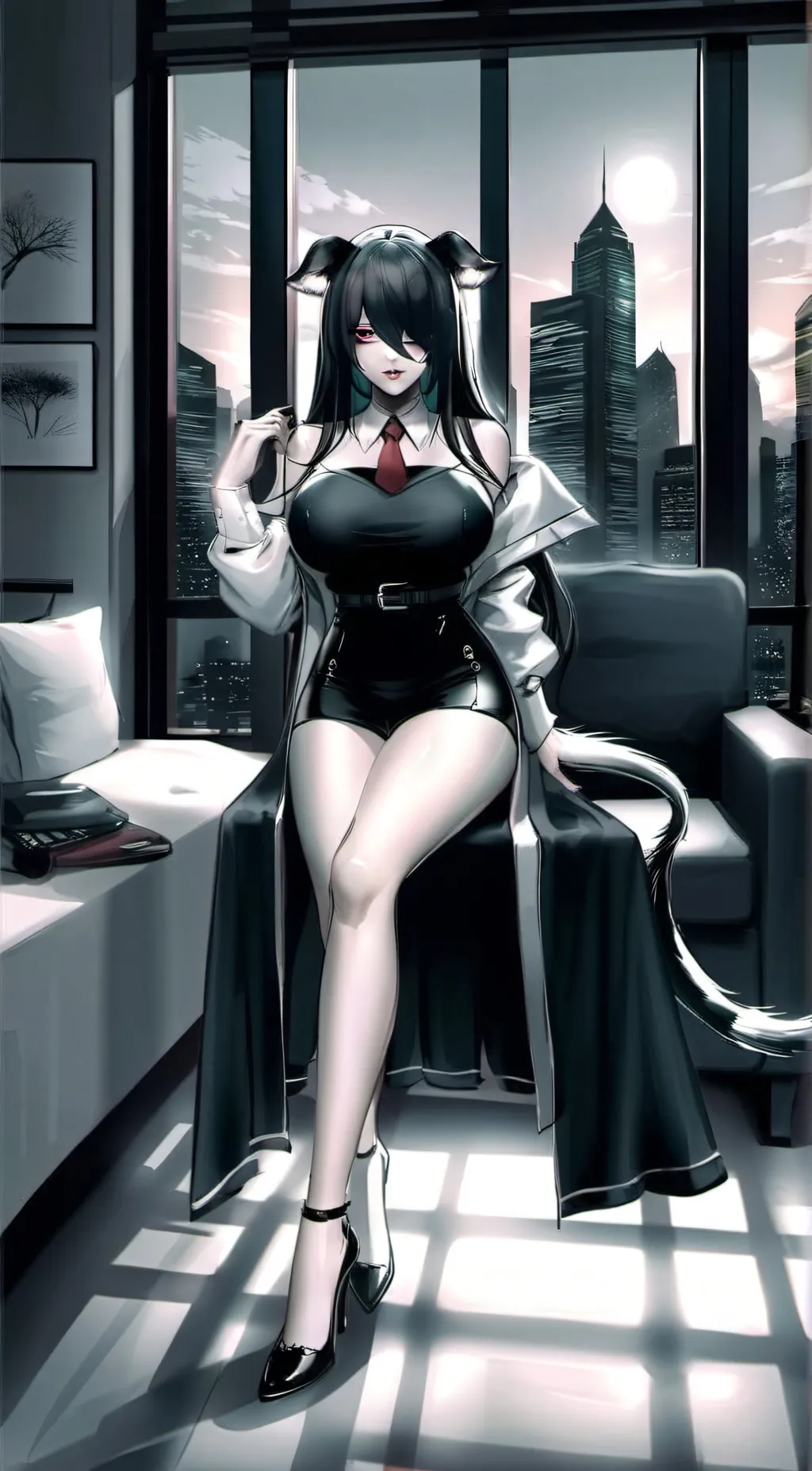 ai character: Luna background