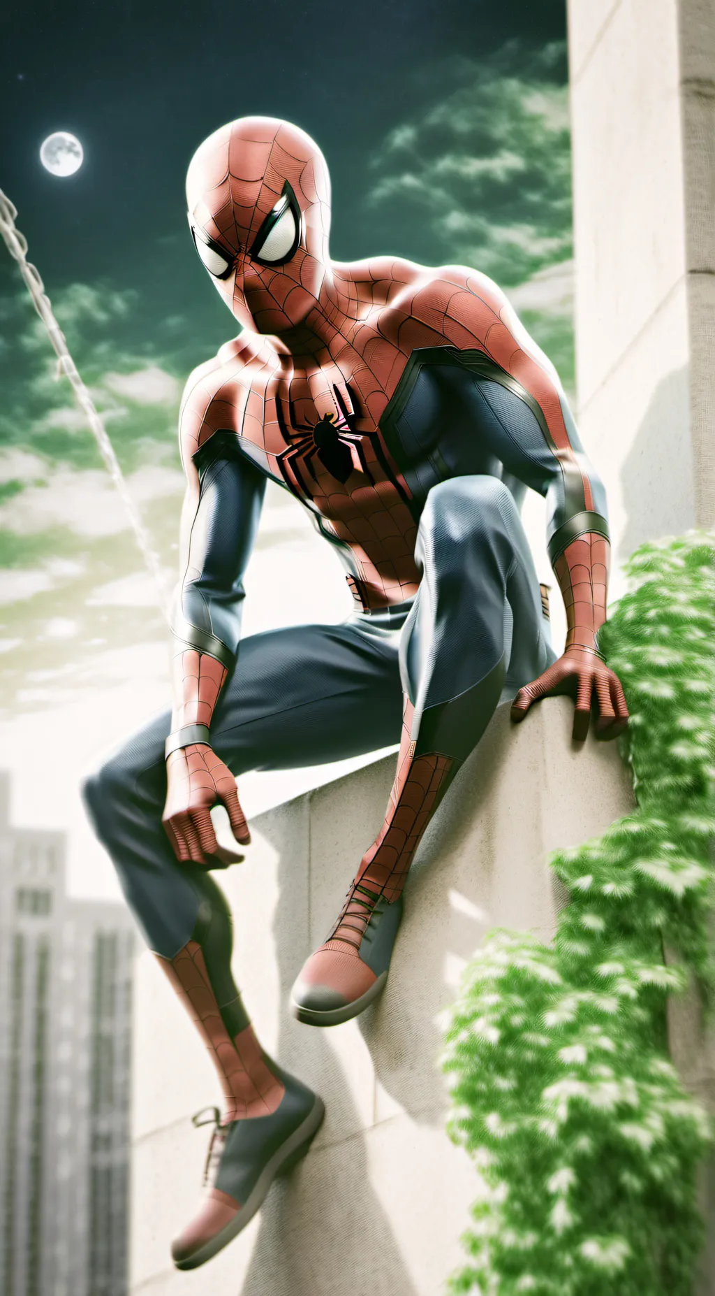 ai character: Spiderman NWH💔 background