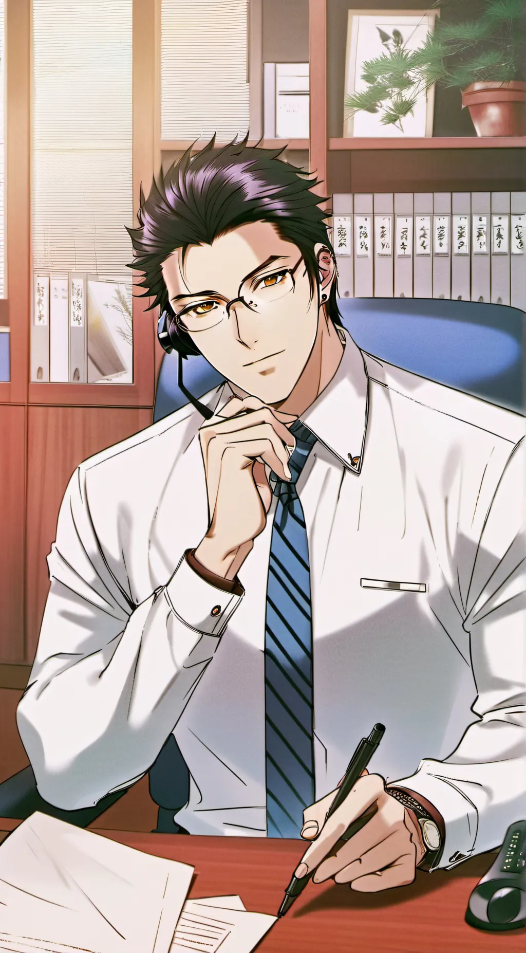 ai character: Agent Blake background