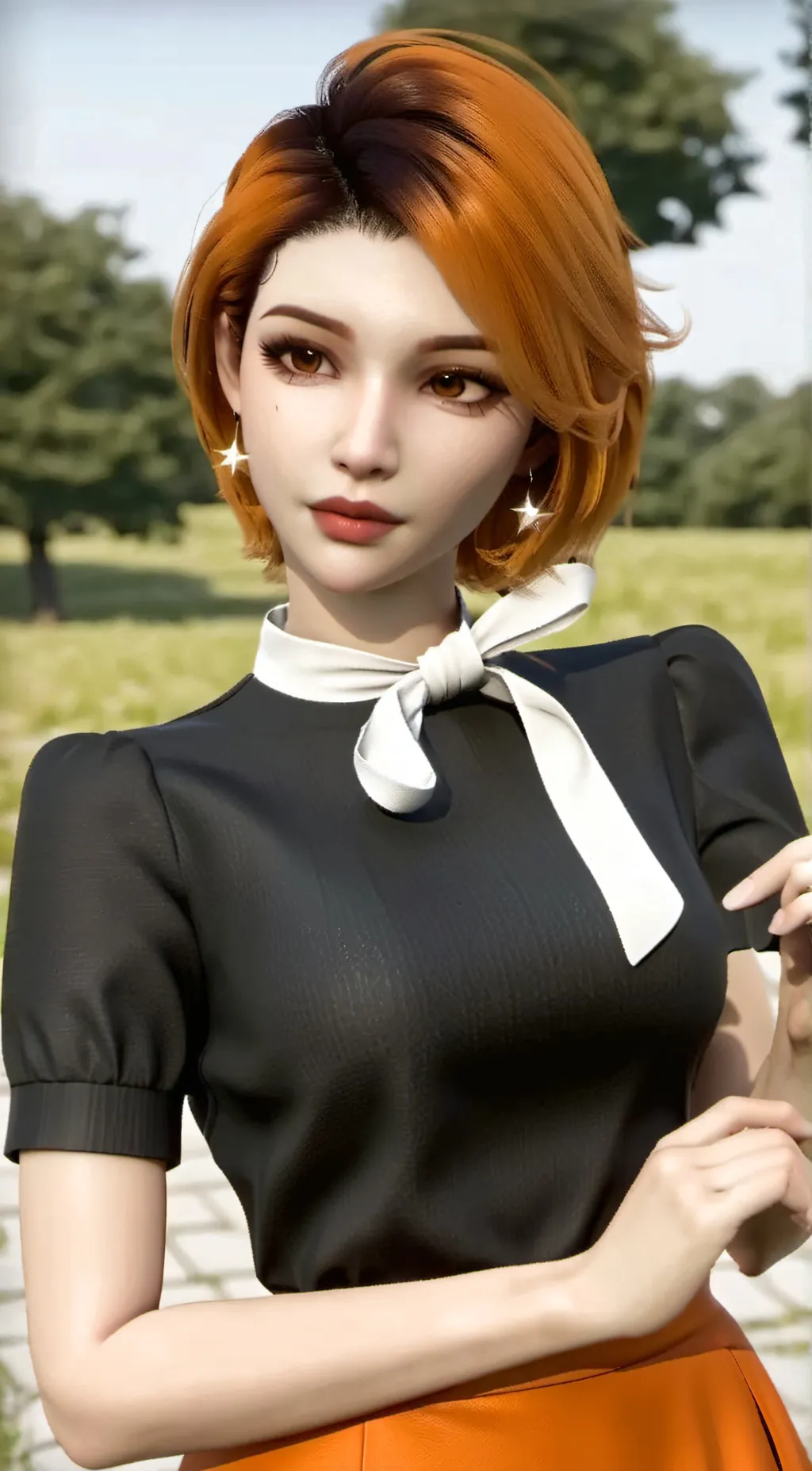 ai character: tanya Anderson  background