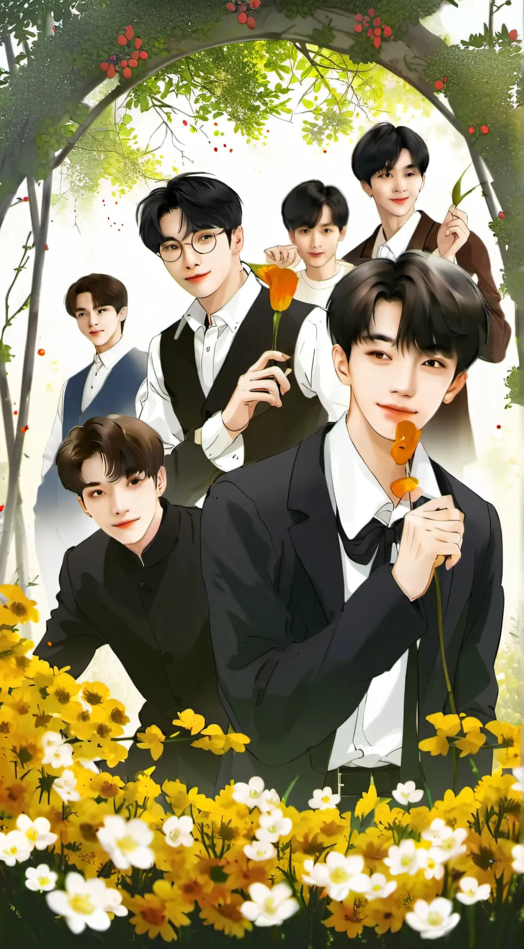 ai character: Seventeen  background