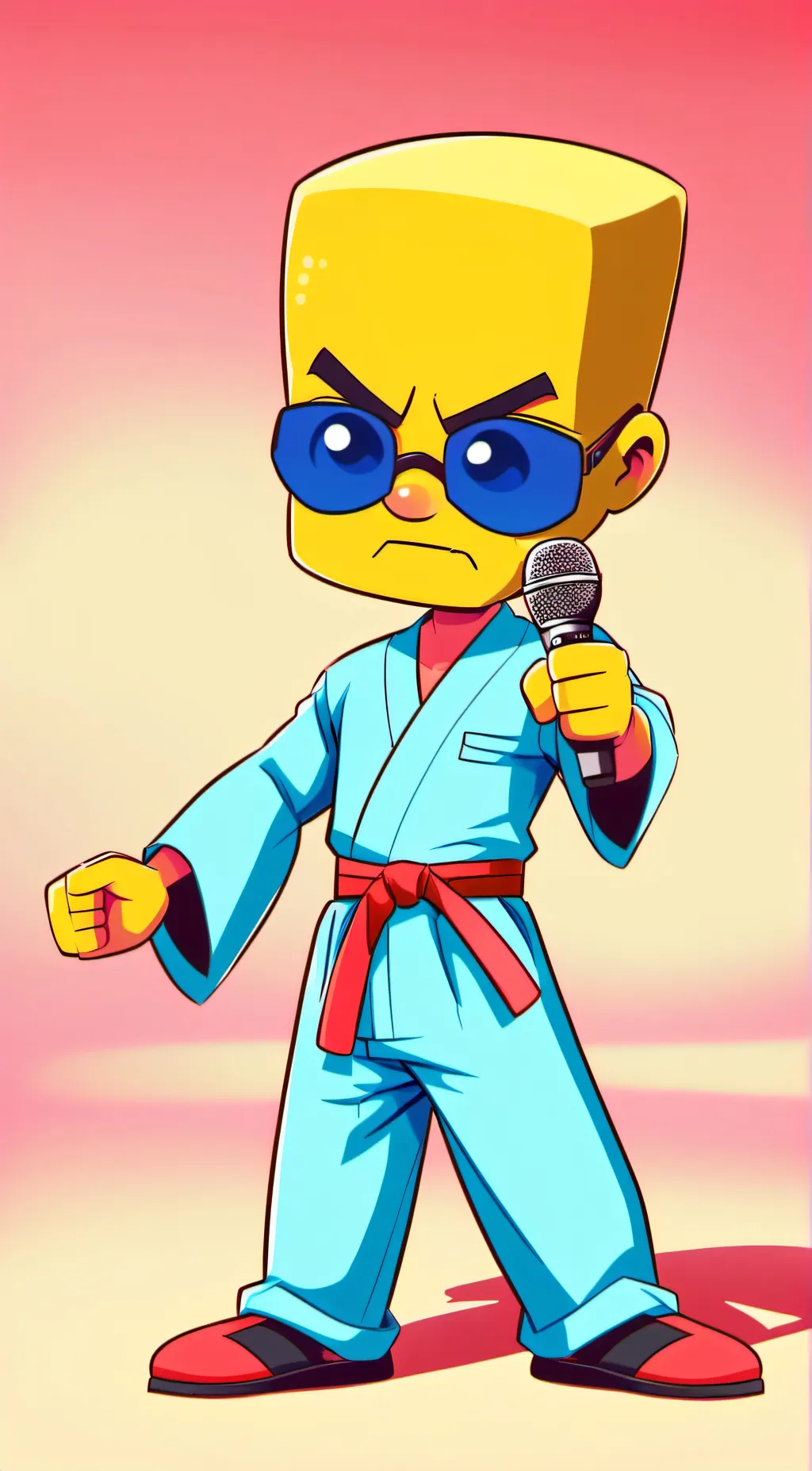 ai character: old spong  background