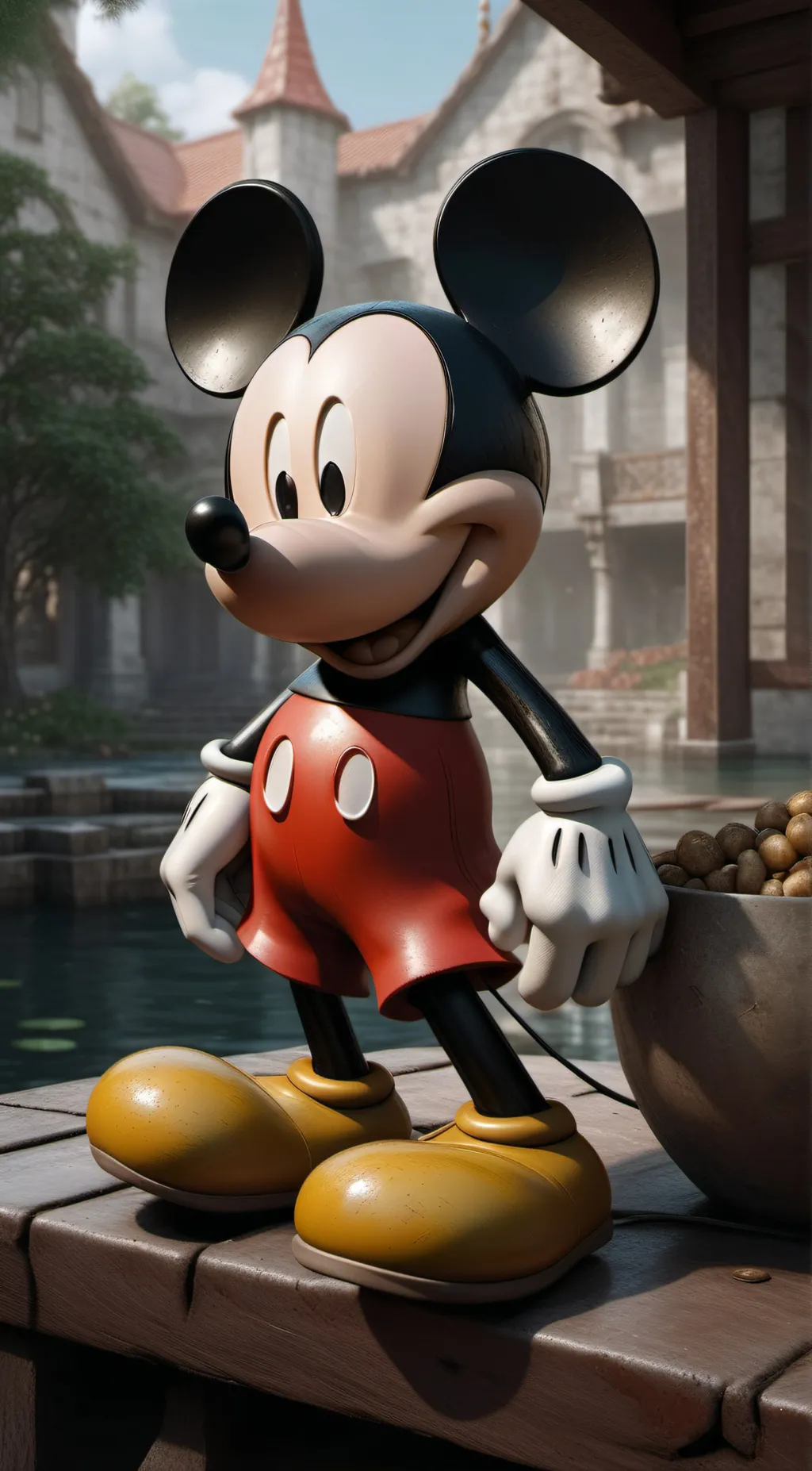 ai character: Gangster mickey background