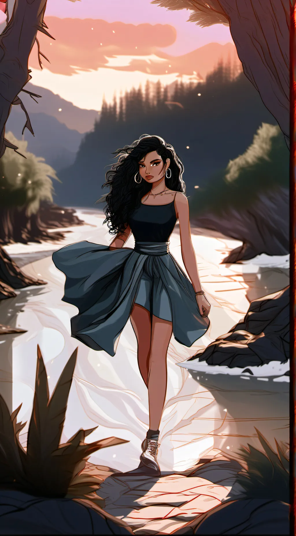 ai character: Maya🆒😘 background