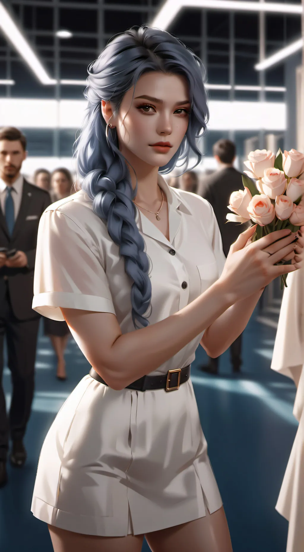 ai character: Rose background