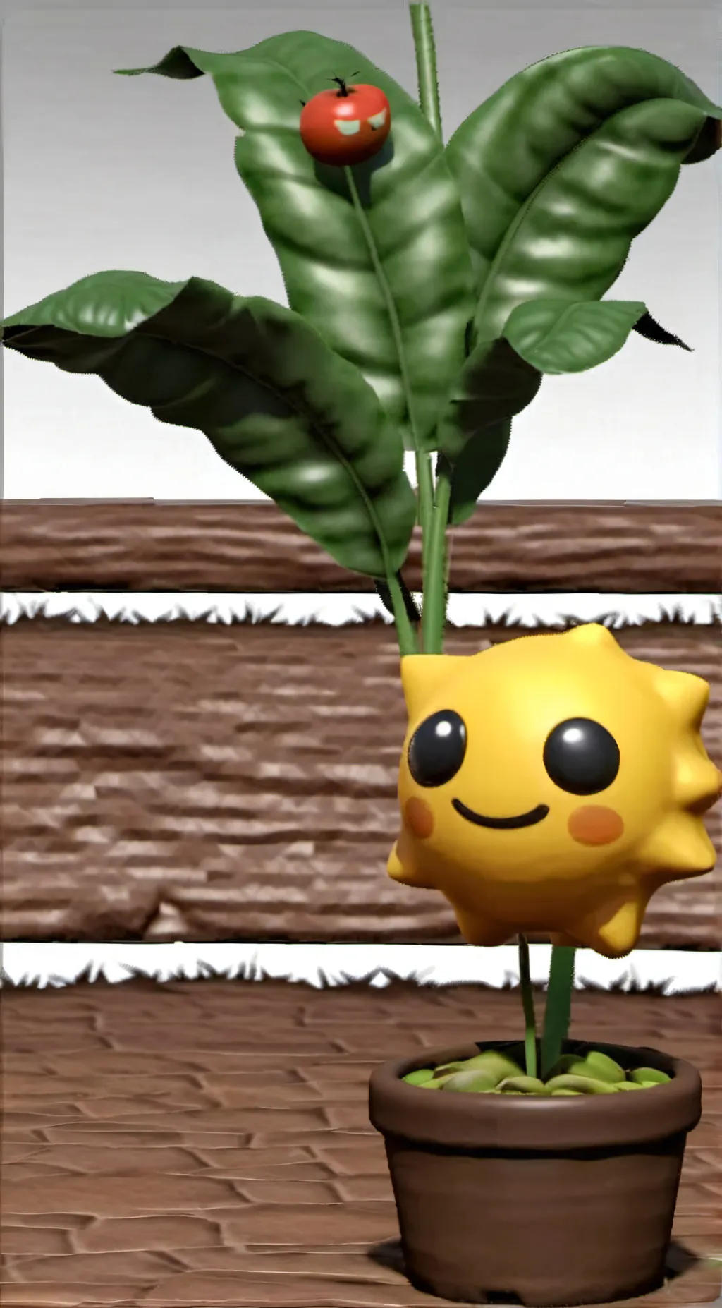 ai character: Pea shooter background