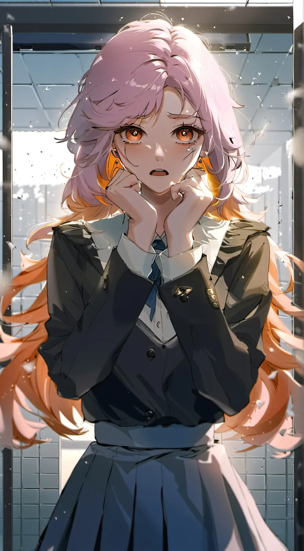 ai character: Sakura background
