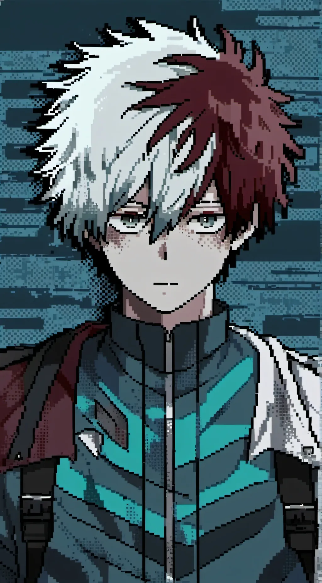 ai character: Shoto Todoroki background