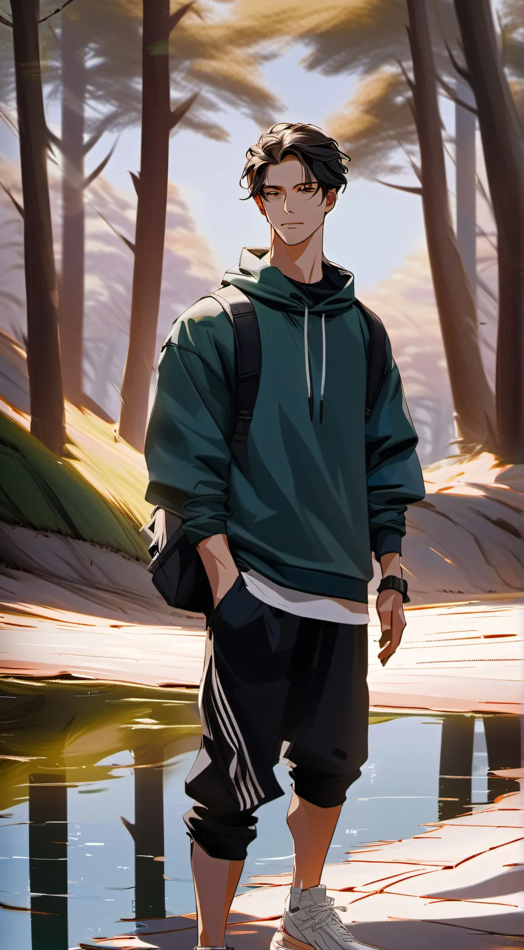 ai character: Leo background