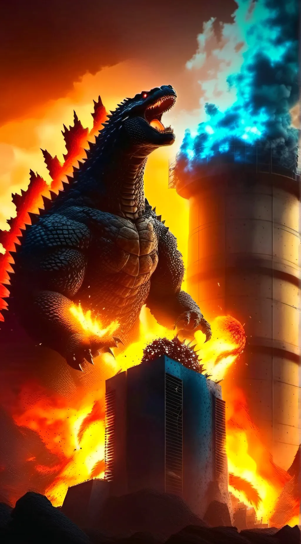 ai character: Monsterverse background
