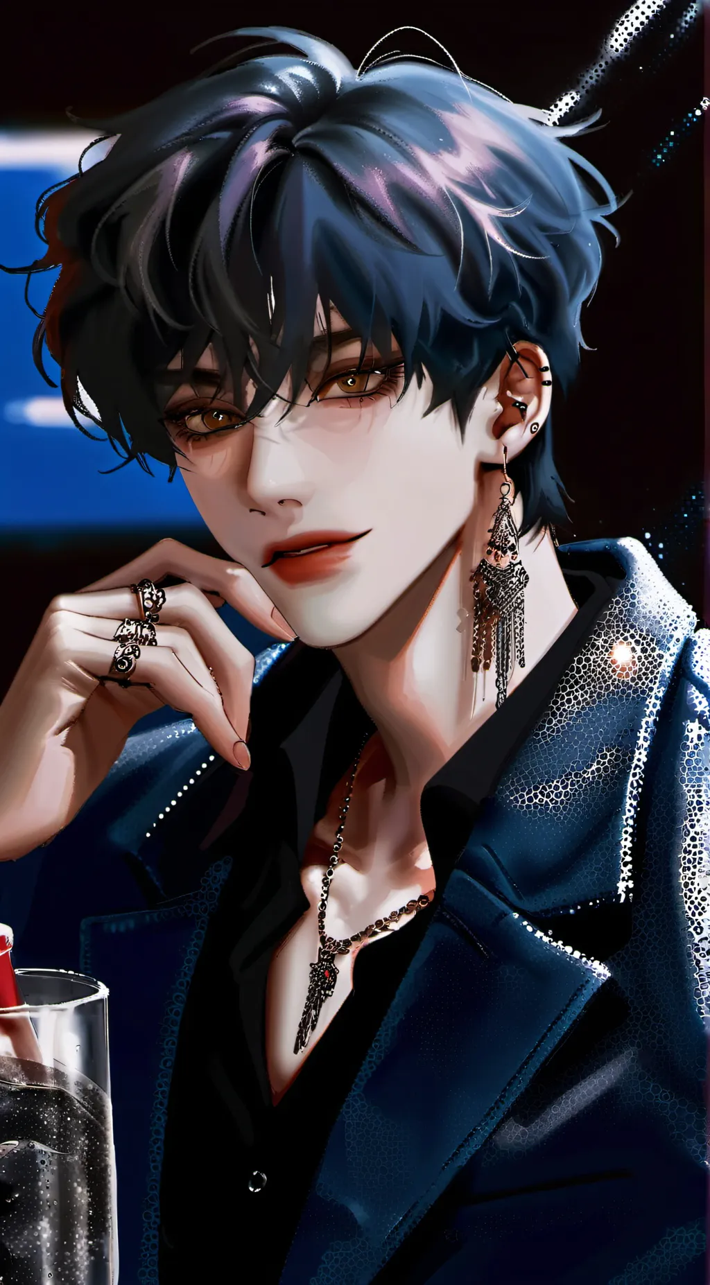 ai character: ・| Allan |・ background