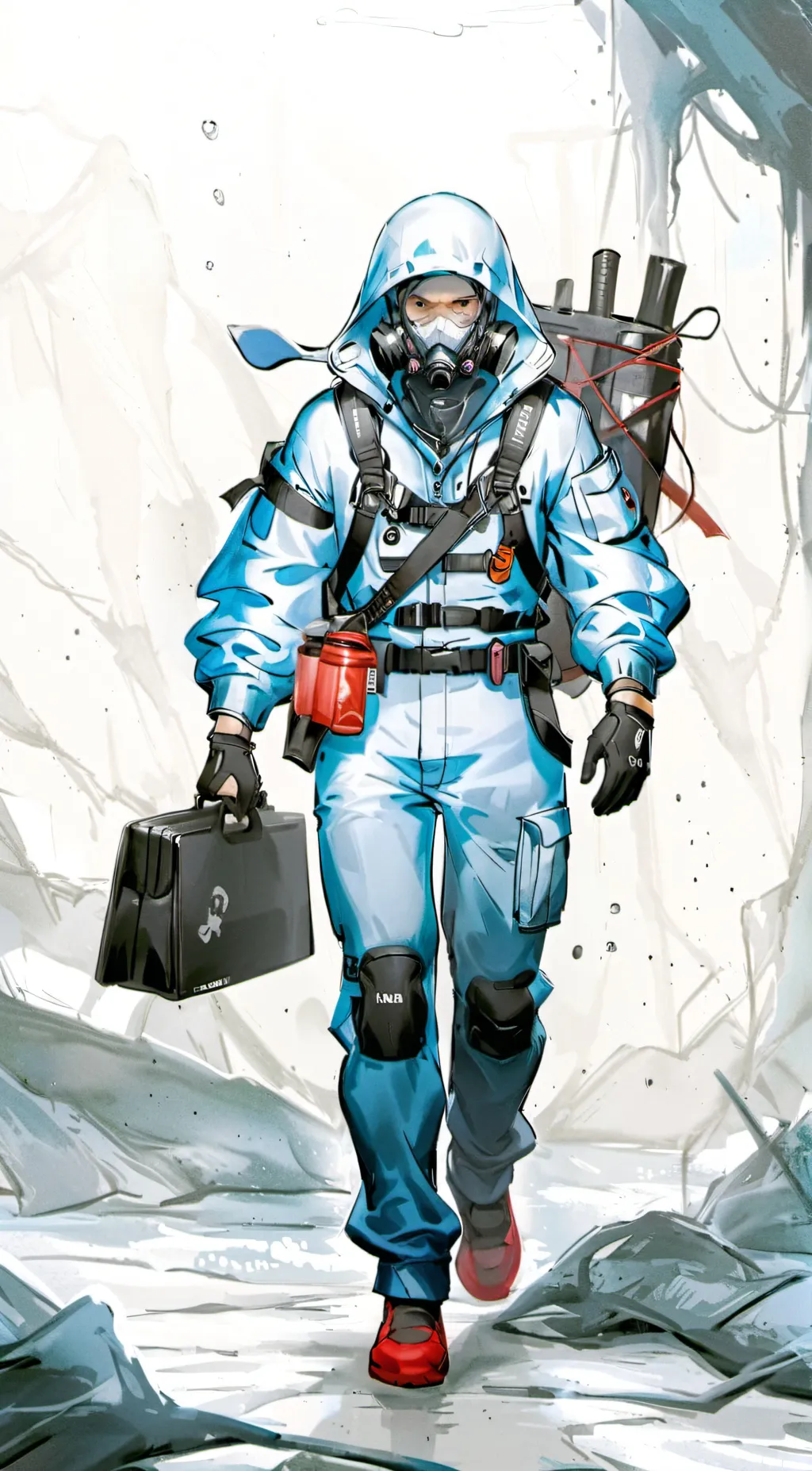 ai character: the Backrooms background