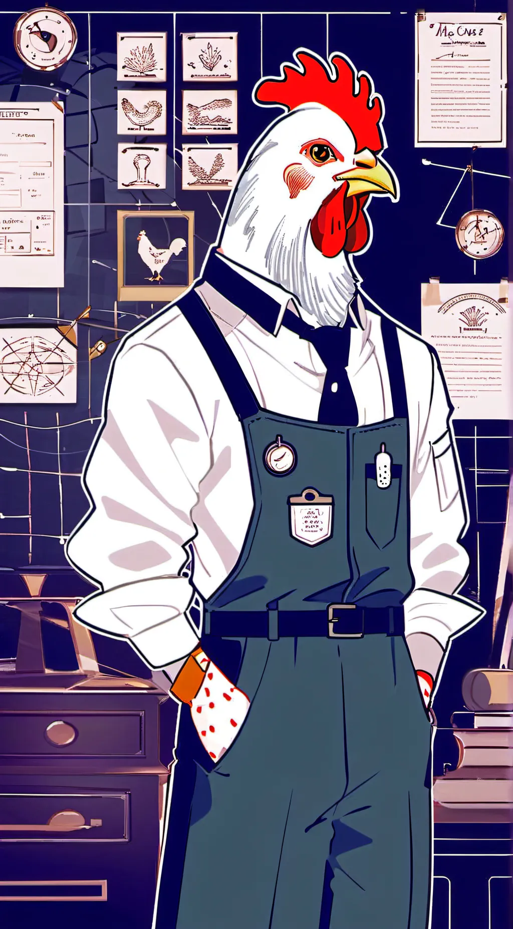 ai character: ms.squackencluck  background