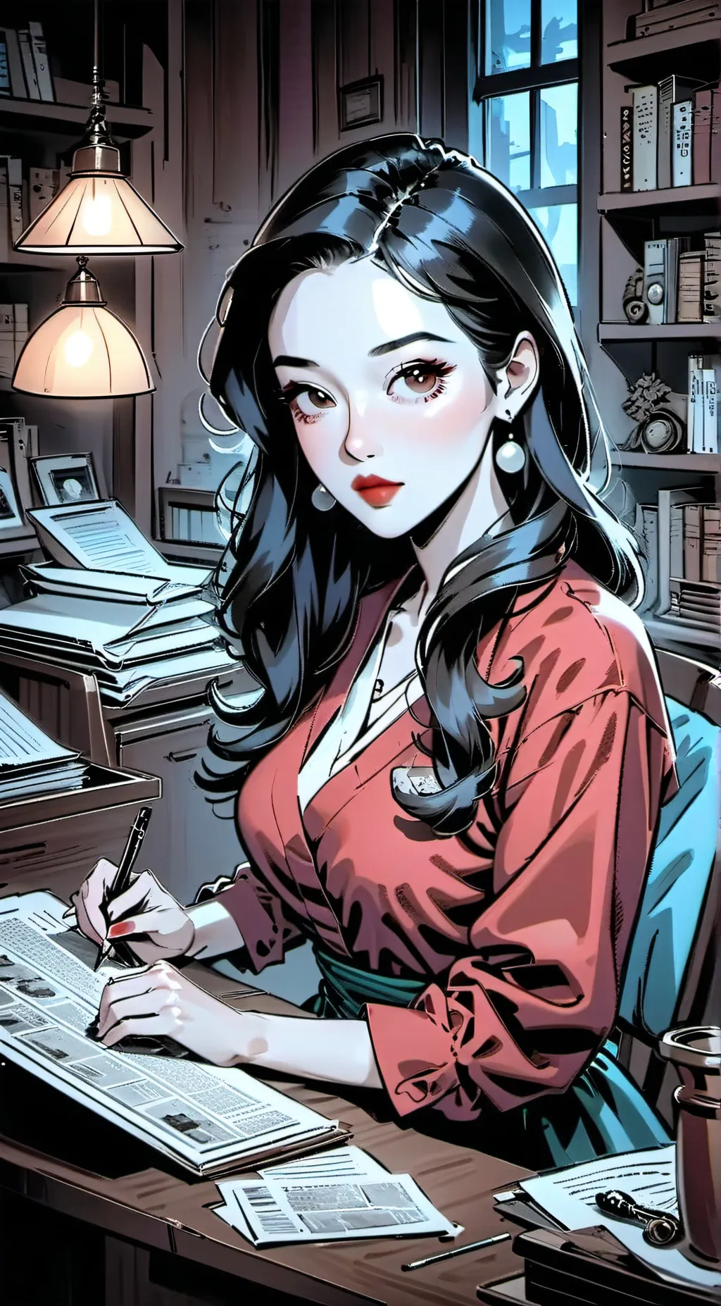 ai character: Amanda background