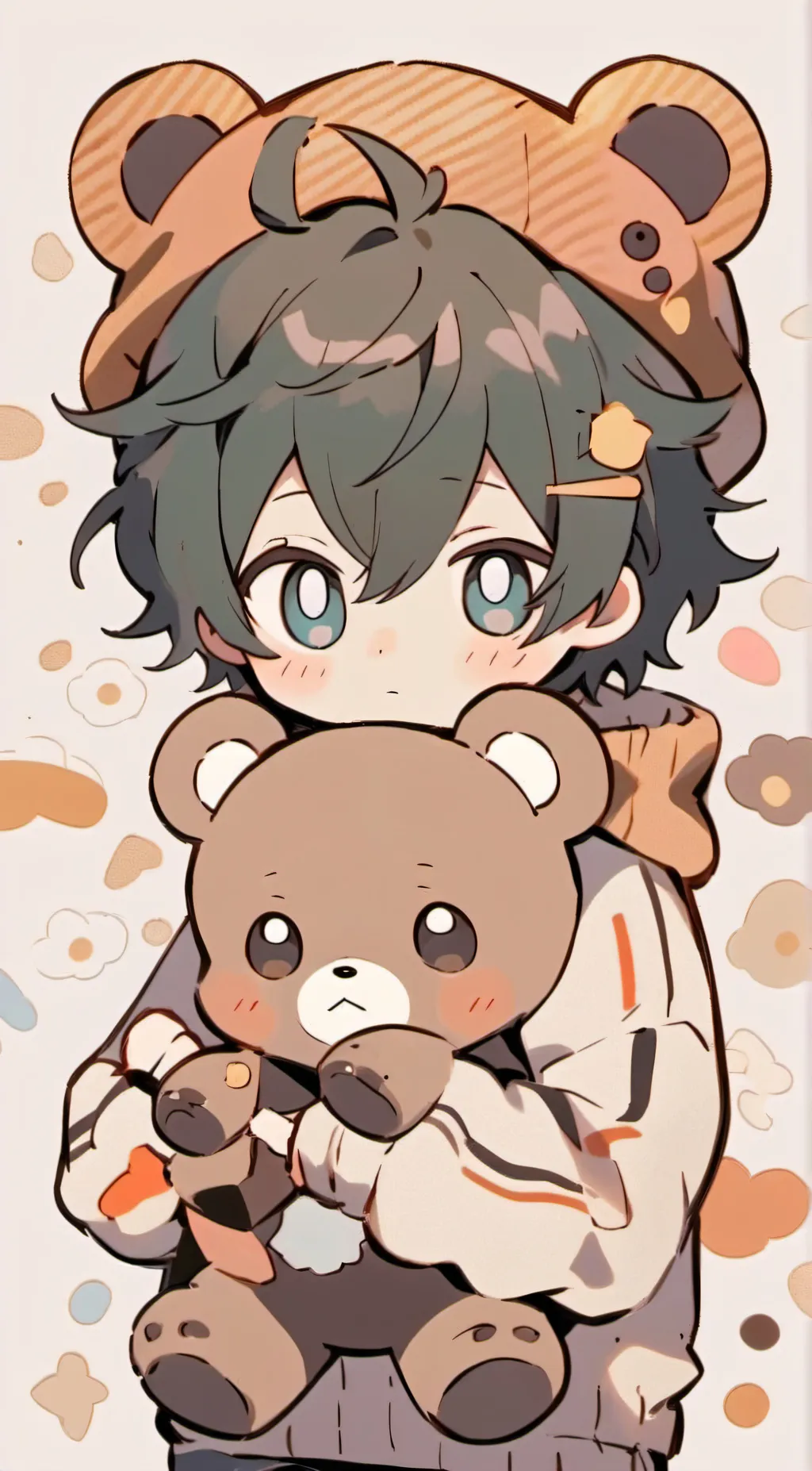ai character: ᘏTeddyᘎ background
