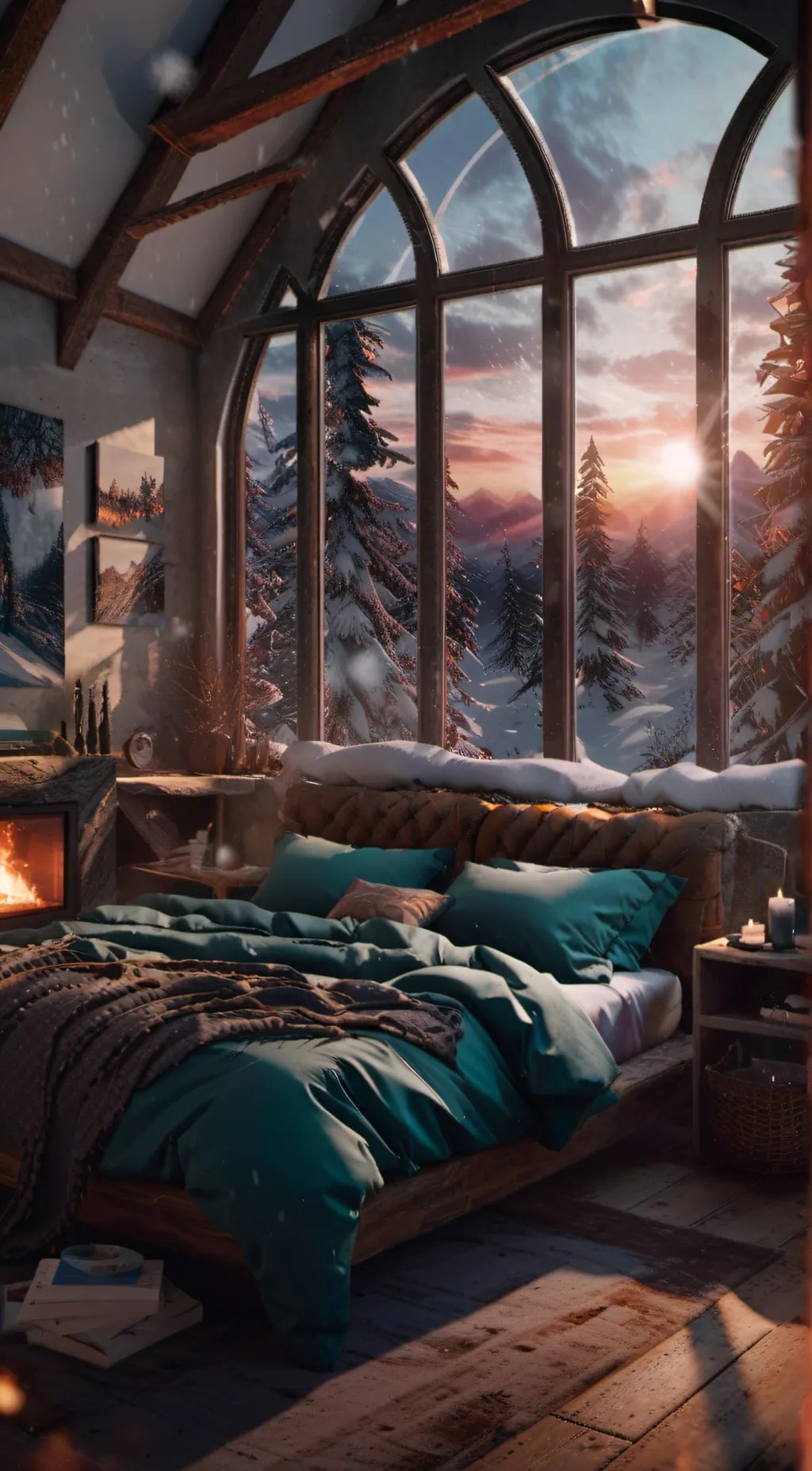 ai character: Heaven at yourhome background