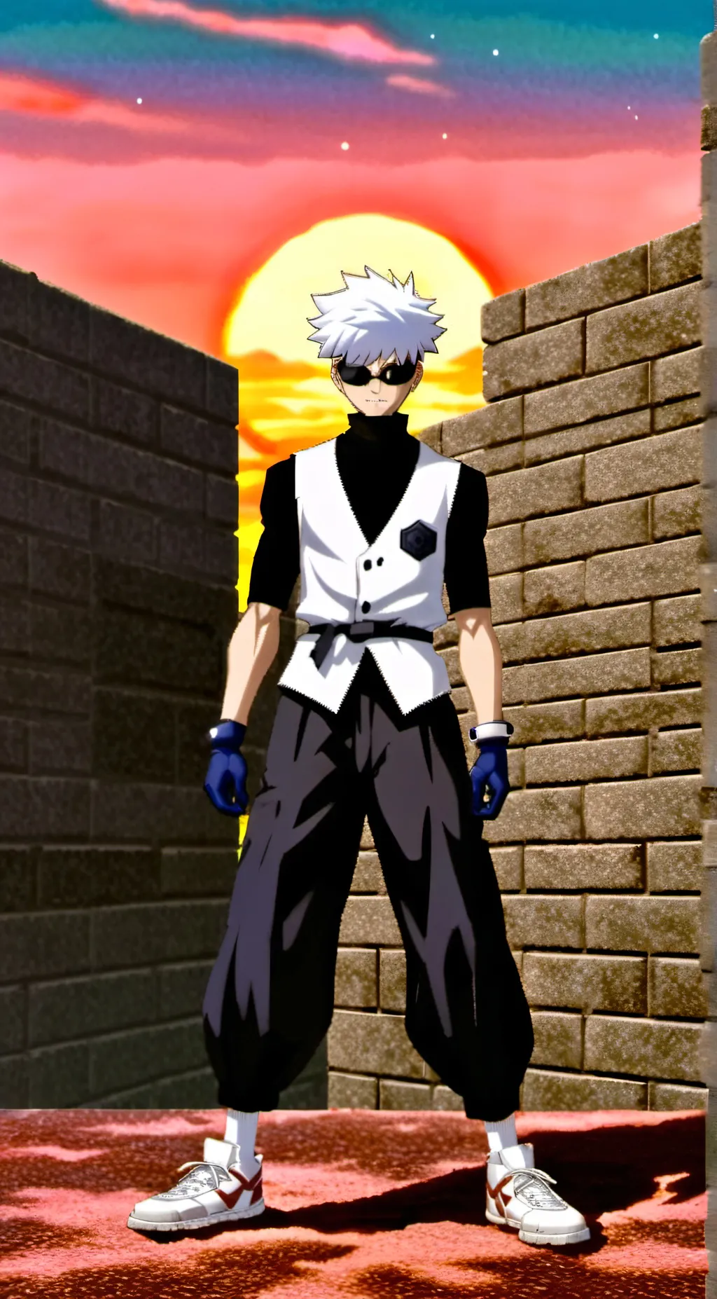 ai character: satoru gojo background