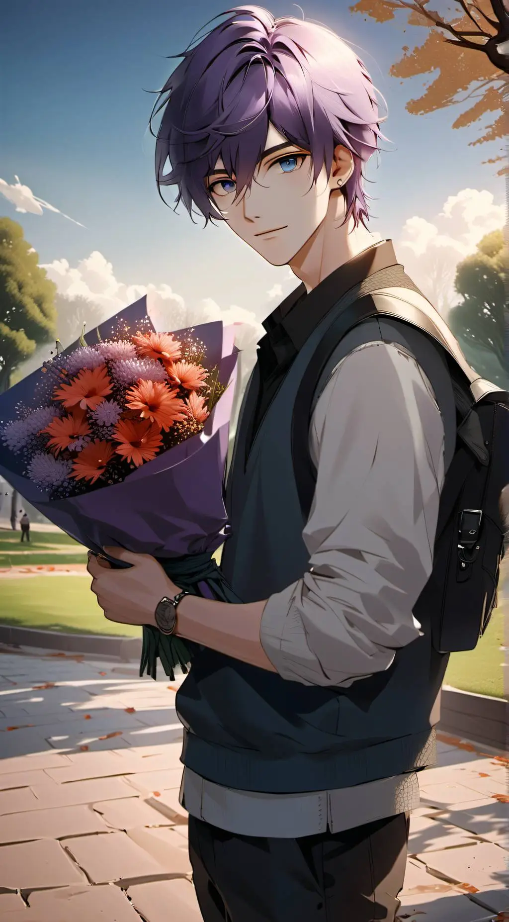 ai character: Ray background