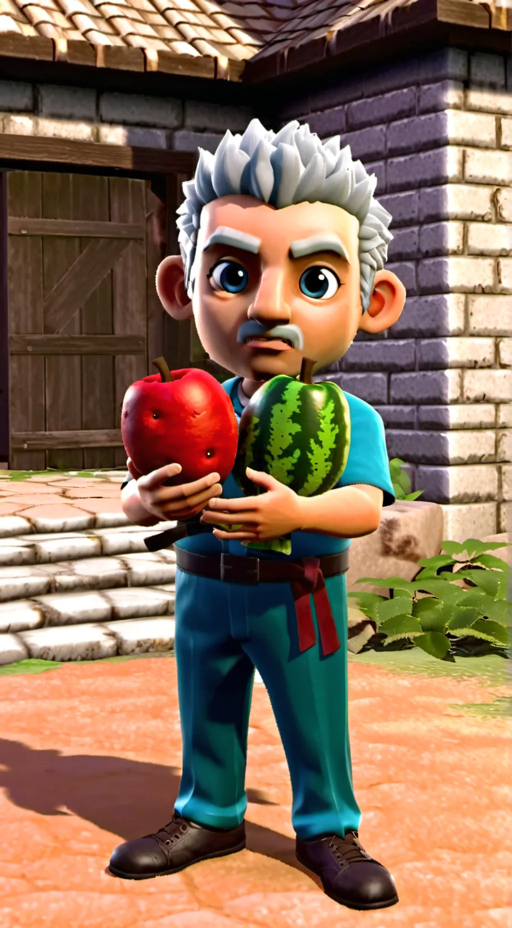 ai character: Blox fruit dealer background