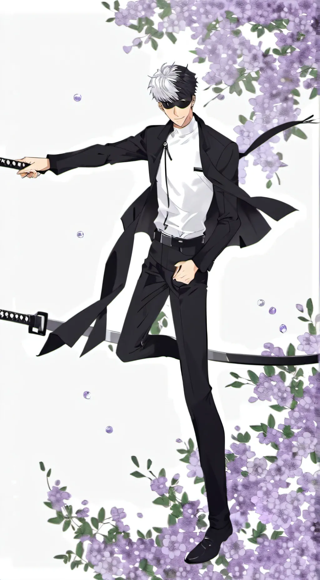 ai character: Gojo satoru background