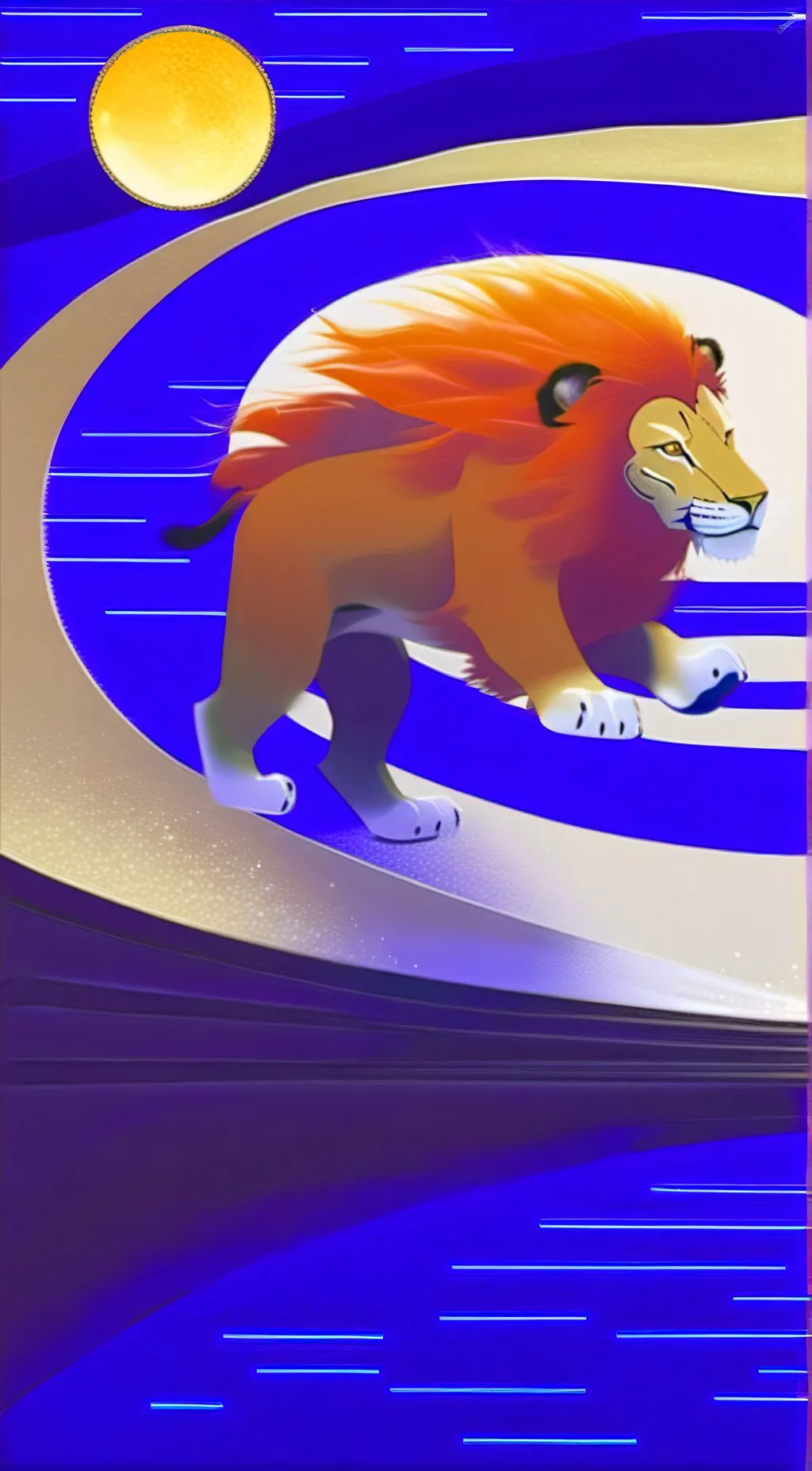 ai character: Kion! 🦁 background