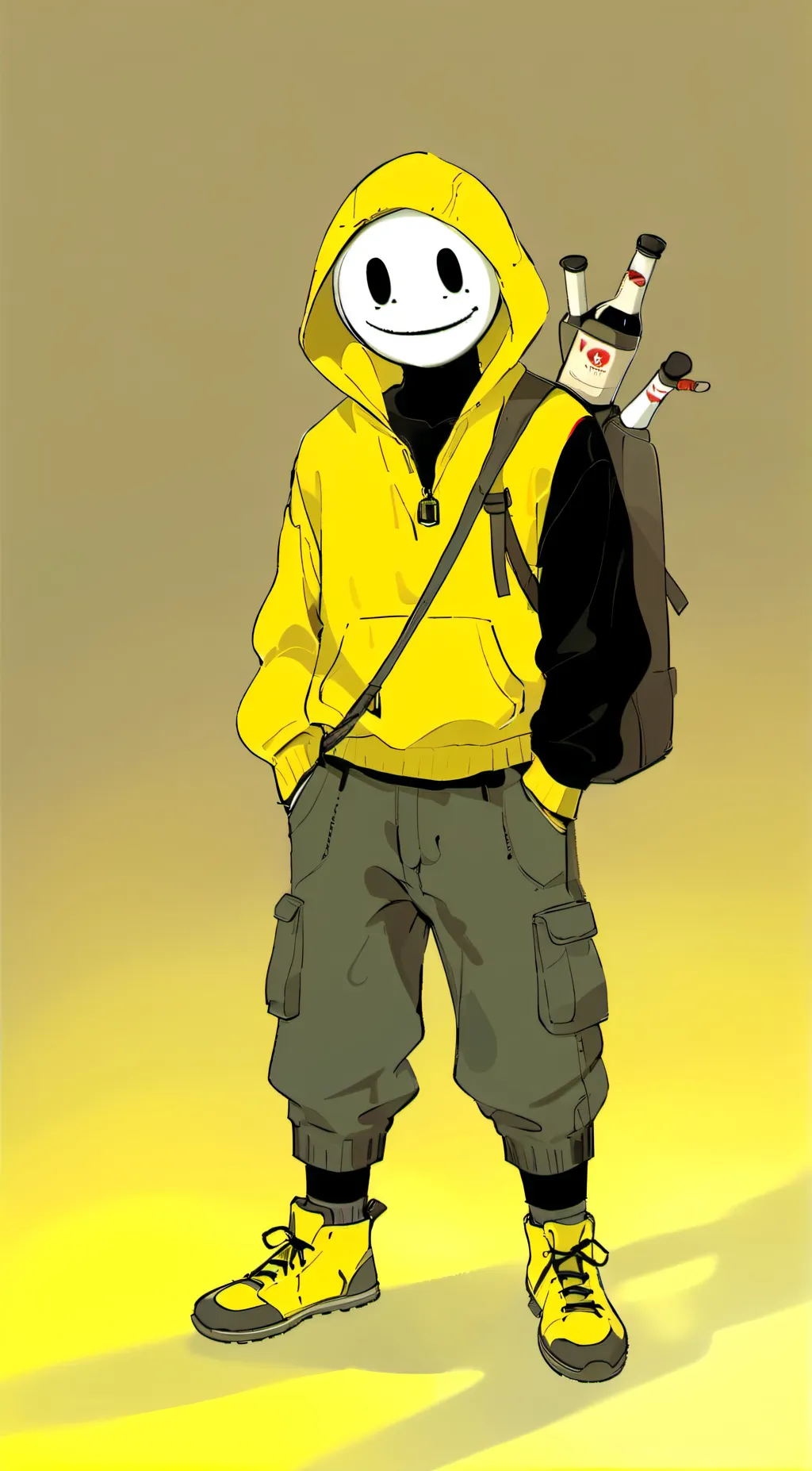 ai character: Smiley the killer  background
