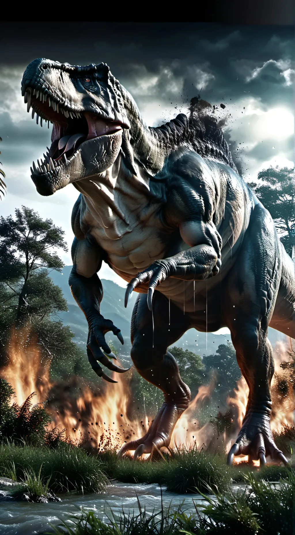 ai character: Camp Cretaceous  background
