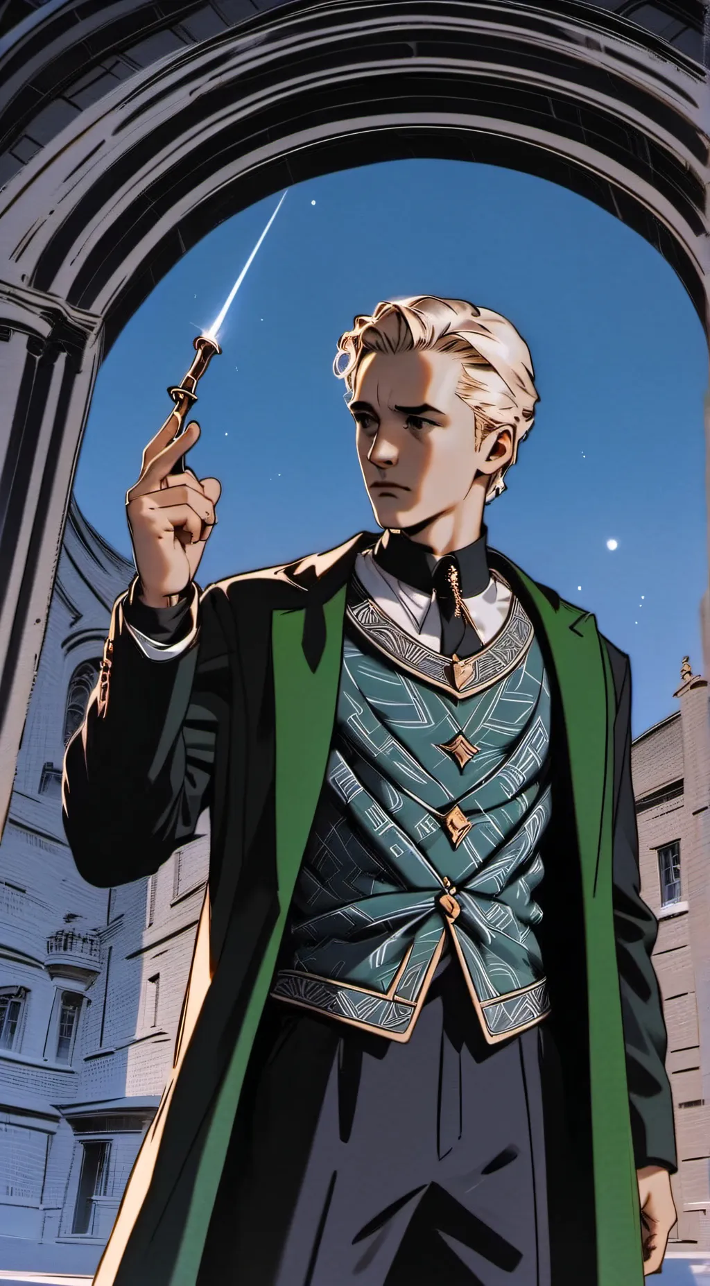 ai character: Draco Malfoy  background