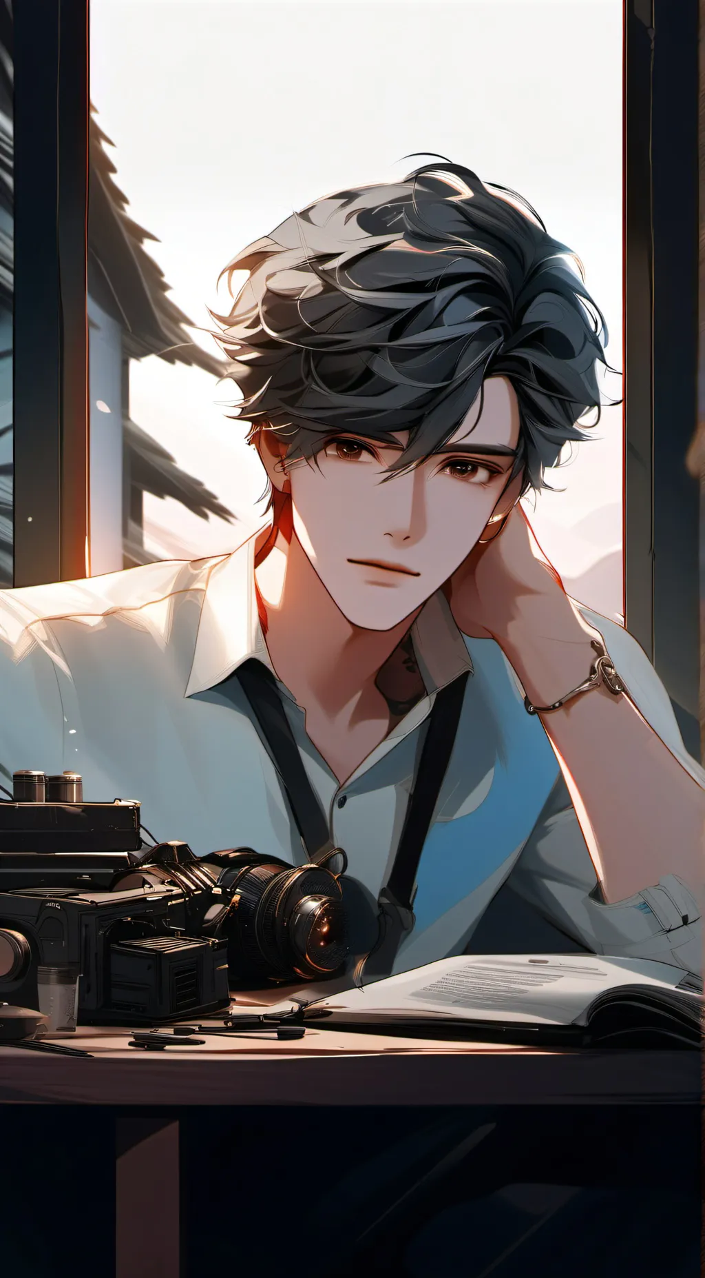 ai character: Raven background