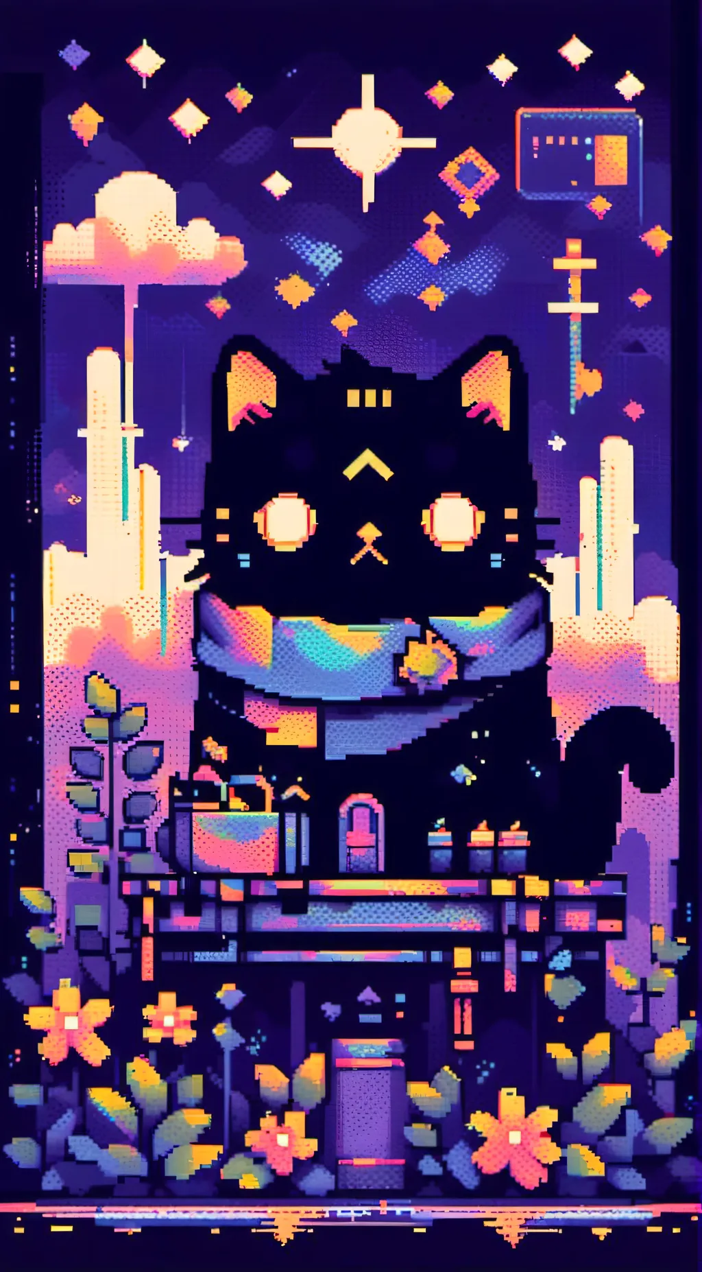 ai character: Friendly cat background