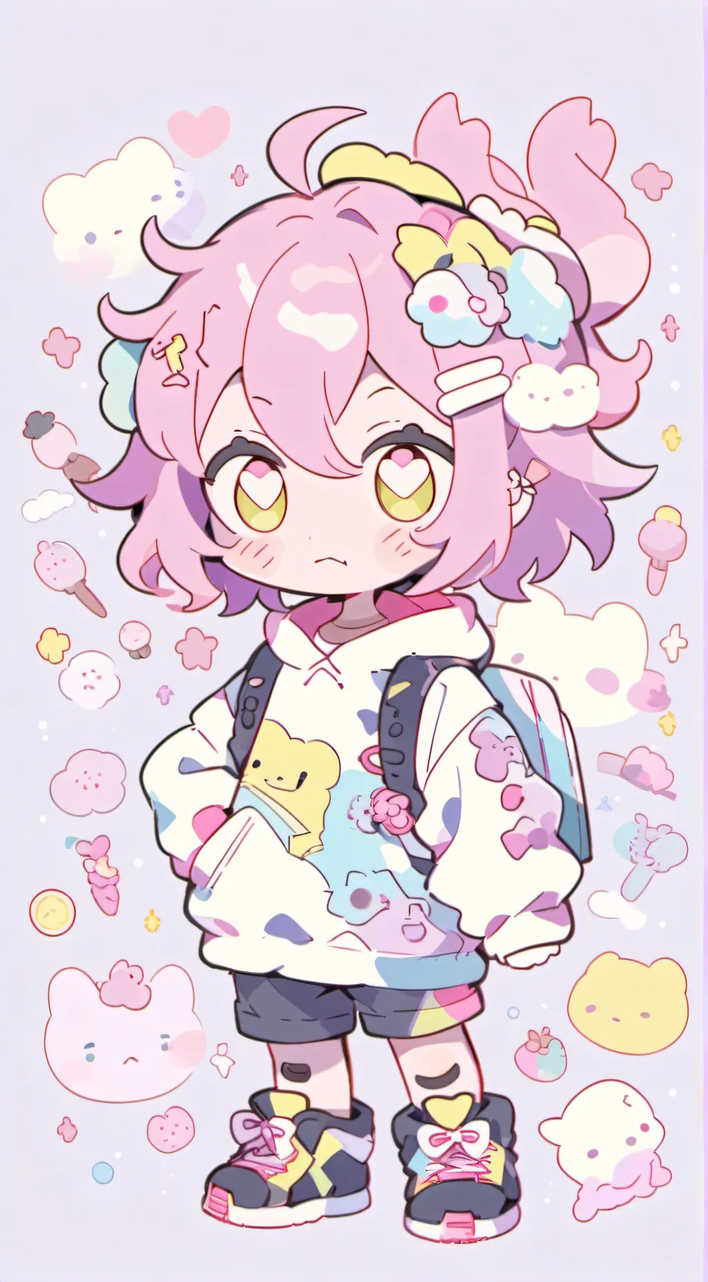 ai character: kiri and minas kid background