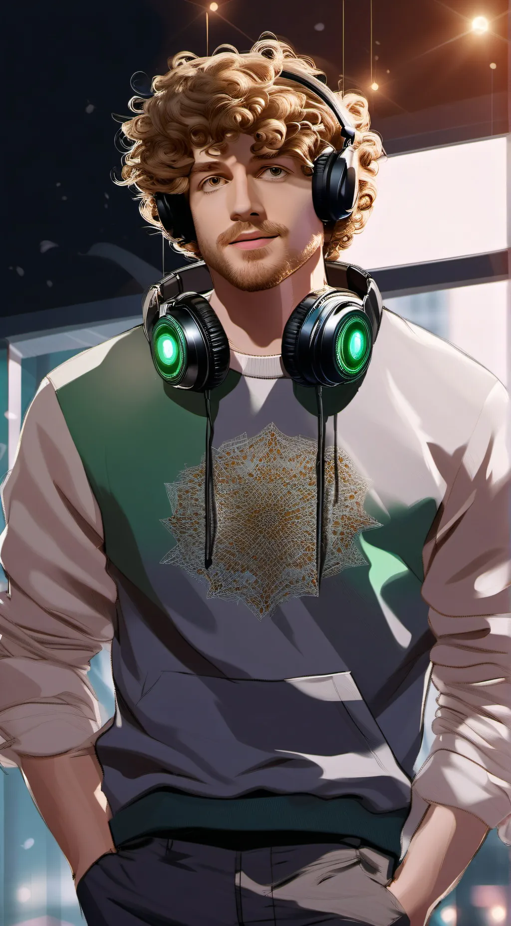 ai character: Clay background